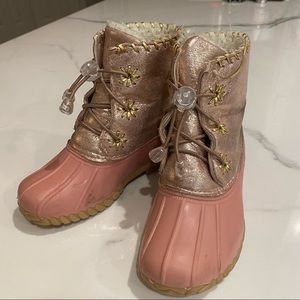 Olivia Miller Pink Duck Boots size 12